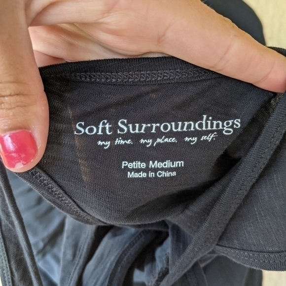 Soft‎ surroundings  high low cross back dress - Picture 5 of 5